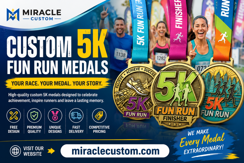 Custom 5K Fun Run Medals