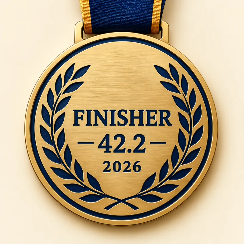 Skyline 42.2 medal design — back view