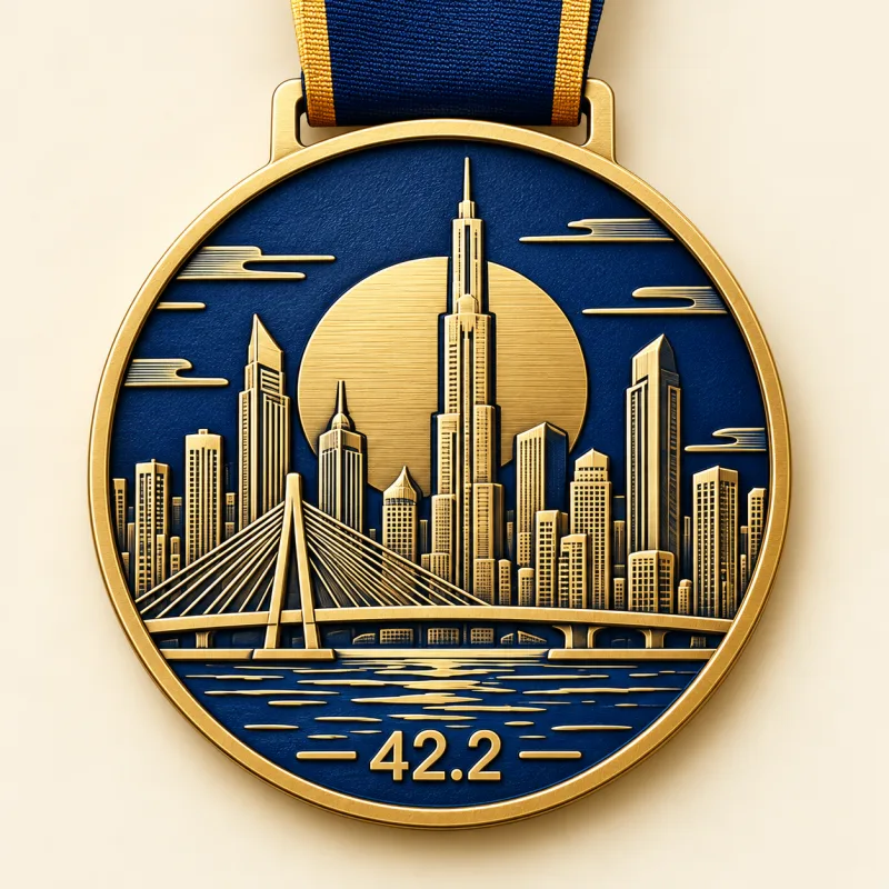 Skyline 42.2 medal design — front view