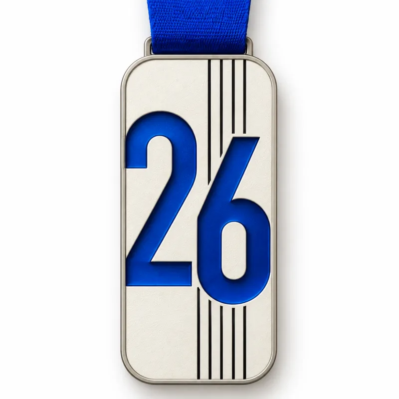 Edition 26 medal design — front view