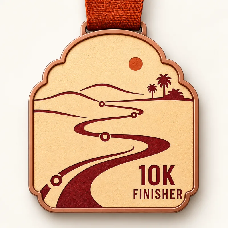 Sunday Run Club medal design — back view