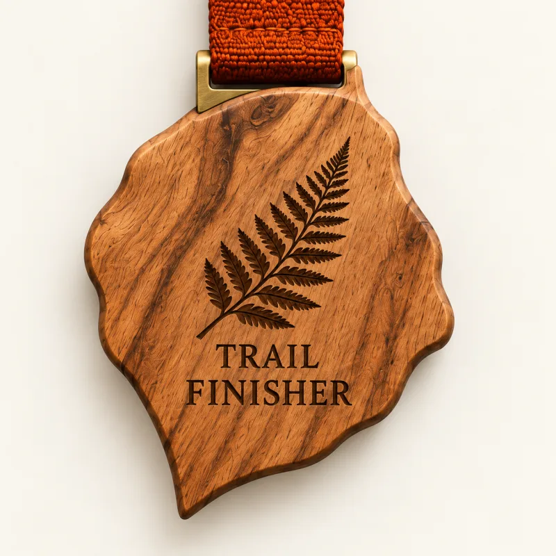 Fern & Grain medal design — back view