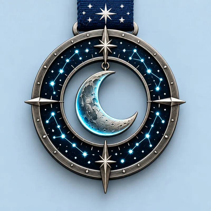 Night Navigator medal design — front view