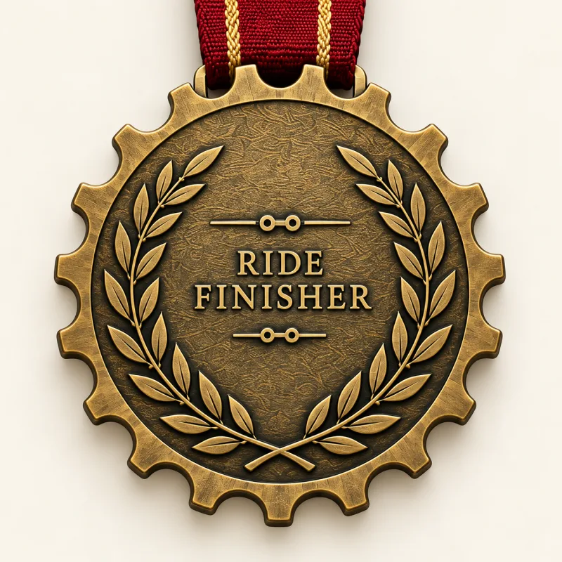 Heritage Ride medal design — back view