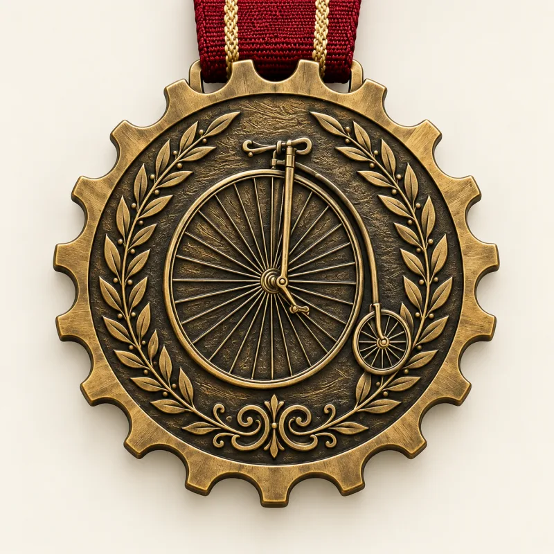 Heritage Ride medal design — front view