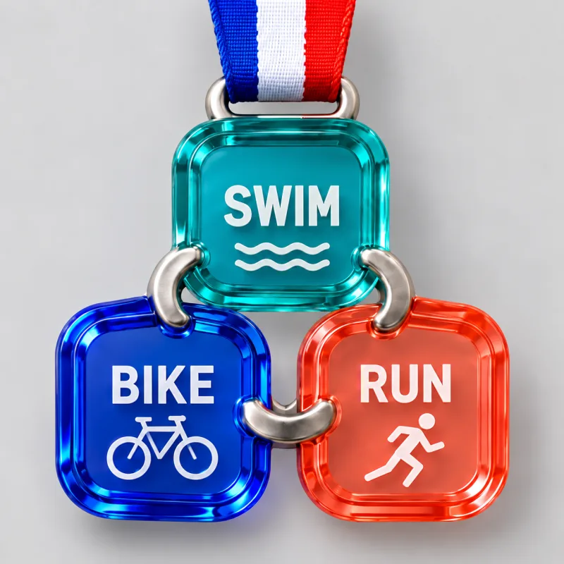 Tri Colour Link medal design — back view