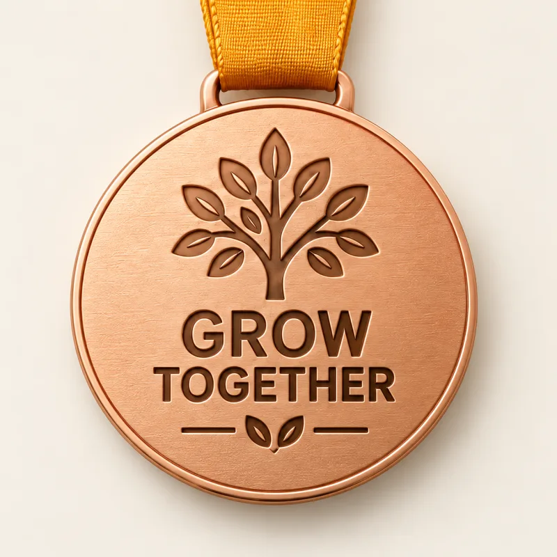 Hands for Tomorrow medal design — back view