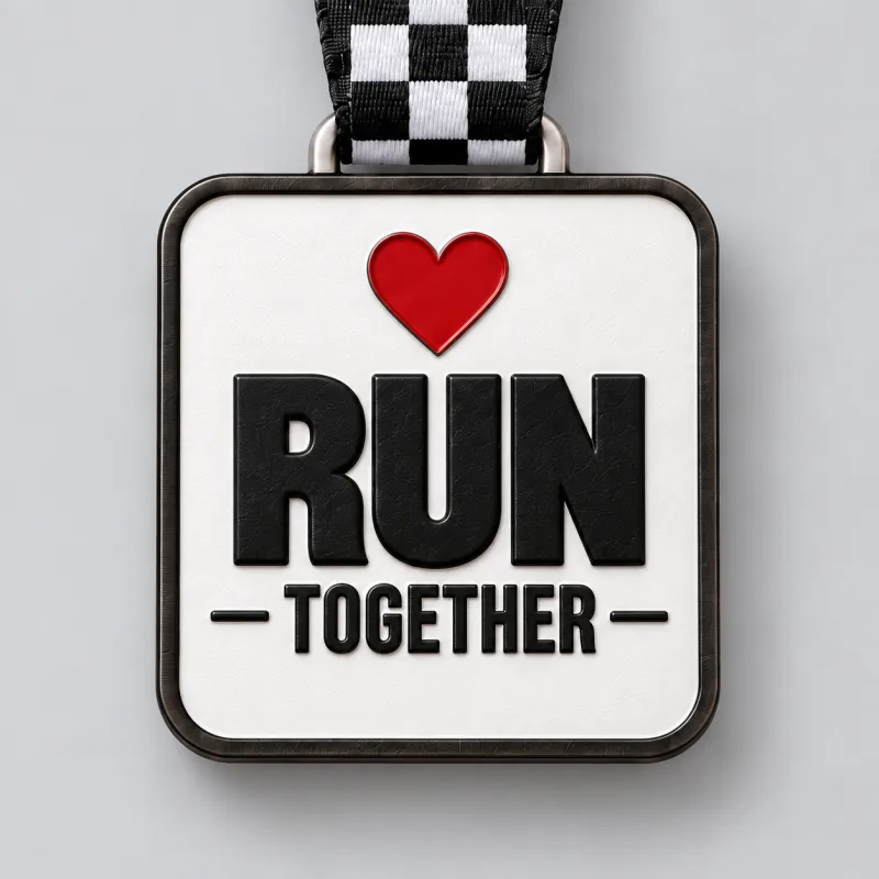 We Run Together medal design — back view